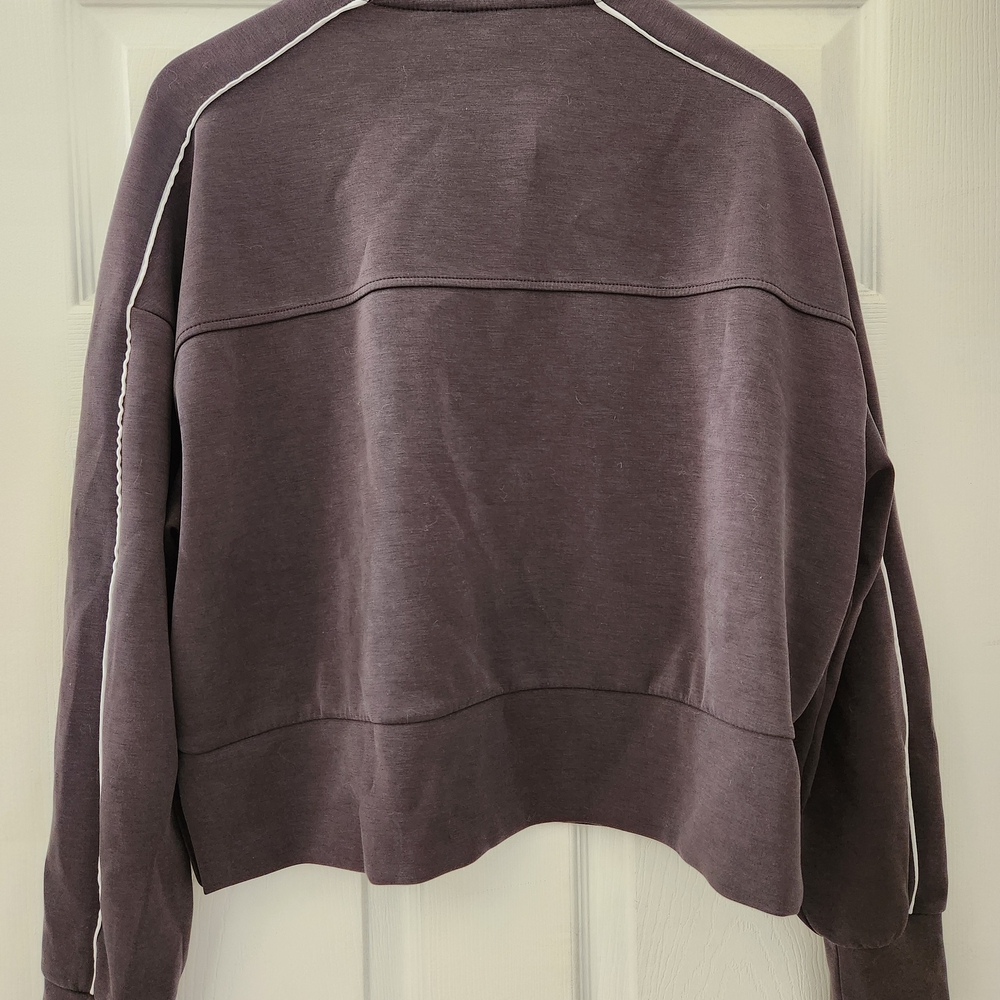 Women's Purple Quarter-Zip Sweatshirt - Picture 5 of 5